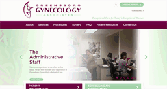 Desktop Screenshot of greensborogynecology.com